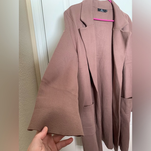 Lillusory Women’s Nutmeg Long Dressy Coatigan Jacket - XL - Bleach Stained - Picture 4 of 12